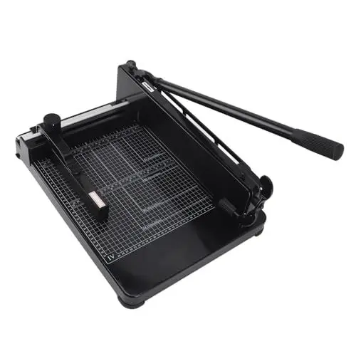 Produktbild: A4-Papierschneider mit Hoher Härte, 400 Blatt, Professioneller Manueller Papierschneider mit Präziser Skala und Sicherheitsverriegelung, 4 cm Dickes Schneiden, für Geschäftsbüros