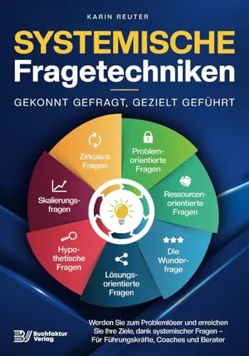 Produktbild: Systemische Fragetechniken – Gekonnt gefragt, gezielt geführt!: Werden Sie zum Problemlöser und erreichen Sie Ihre Ziele, dank systemischer Fragen – Für Führungskräfte, Coaches & Berater