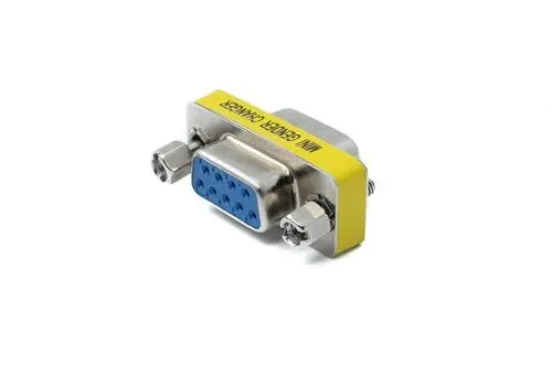 Produktbild: SYSTEM-S D Sub9 Adapter 9 Pin Stecker zu Buchse DB9 Kabel in Grau für RS-232