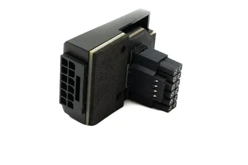 Produktbild: System-S ATX3.0 Adapter PCI-E 5.0 12 Pin Buchse zu 16 Pin Stecker Down Angled Winkel für RTX 3090Ti 3080