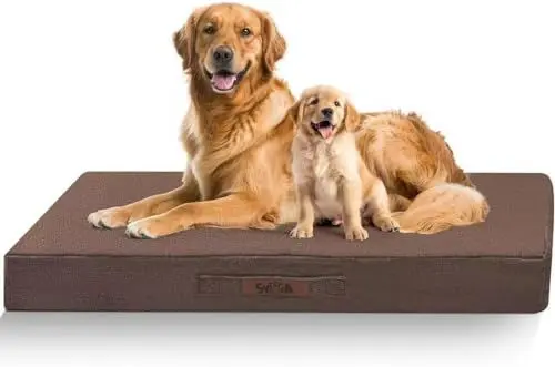 Produktbild: Sytopia Orthopädisches Hundebett XL für Große Hunde, Hundekissen Waschbar Flauschig, Hundematte Hundematratze mit Abnehmbarem Deckel für Kiste, Indestructible