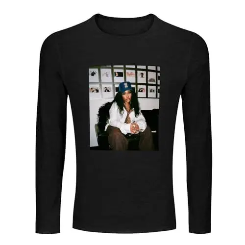 Produktbild: SZA Sza Good Days Sza Ctrl Rapper Sza Men's Tee Crewneck Long Sleeve Unisex 100% Cotton T Shirt Black S