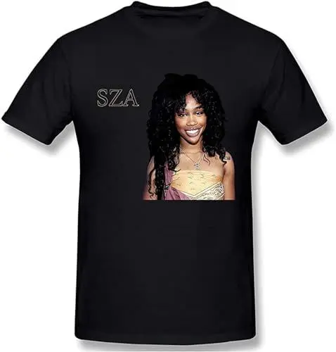 Produktbild: Sza 3D Print Fashion Unisex 100% Cotton Short-Sleeve T-Shirts Black L