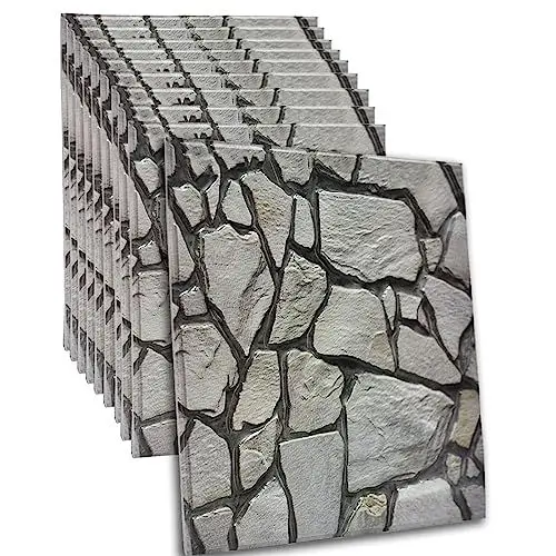 Produktbild: szdianhai 10 Stück 30x30cm Grau Wandpaneele Betonoptik Selbstklebende für Tapeten Wasserdichte PE Schaum Wohnzimmer Schlafzimmer Wanddekoration Wasserdicht Tapete.