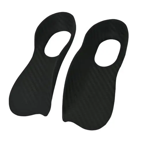 Produktbild: Szdxuw 2 Paar 3/4 Orthopädische Einlegesohlen für Herren - Arch Support Schuheinlagen, Für Plattfüße, Plantarfasziitis, Fersensporn - für Schuhe, Sneaker, Arbeitsschuhe, Stiefel, Schwarz