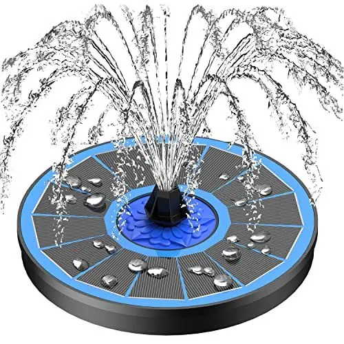 Produktbild: SZMP 2024 NEU Solar Springbrunnen für aussen 100% Glas, 3.5W Solar Teichpumpe mit 8 DIY Effekte Solar Wasserpumpe Solar schwimmender Fontäne Pumpe für Garten, Vogel-Bad, Teich, Fisch-Behälter