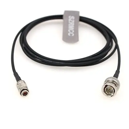 Produktbild: SZRMCC DIN1.0 2.3 Stecker auf BNC-Stecker, RG174, 75 Ohm, HD-SDI-Koaxialkabel für 4K-Videokamera-Monitor-Rekorder (1 m)