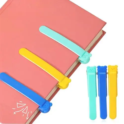 Produktbild: SZSMW 6 Automatic Bookmark - Lesezeichen Automatisch - Silikon Lesezeichen - Es Eignet Sich FüR Studenten, Schriftsteller, Leser und Andere Menschen Und Ist Ein Guter Helfer Beim Lesen Von BüChern