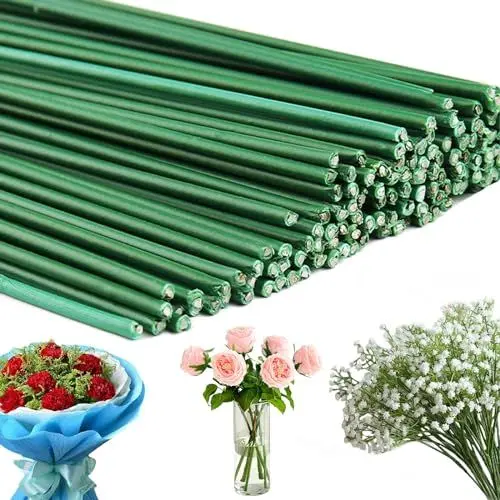 Produktbild: SZSMW Packung Mit 60 StüCk,Blumendraht GrüN - Floristendraht - Steckdraht - Geeignet FüR BlumenstraußVerpackungen, Leicht Und Leicht zu Biegen, Nicht Leicht zu Brechen