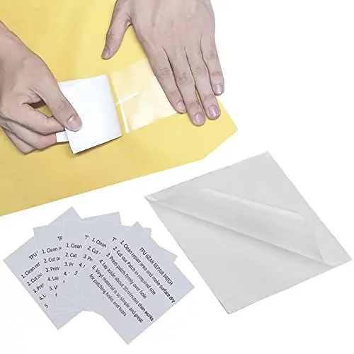 Produktbild: SZXMDKH 5 Stück Reparatur Patch Tape Transparent Reparaturset - Selbstklebende Reparaturflicken Aufkleber für Pool Flicken, Schlauchboot, Planschbecken, Regenjacke, Luftmatratze, Luftbett, Zelt