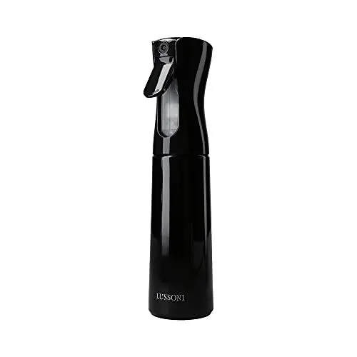 Produktbild: T4B LUSSONI Sprühflasche, für Haare, Friseur Werkzeug für Friseursalon, Wasserflasche, Wasser Sprüher, aus Kunststoff mit Drücksystem, Schwarz (300ml)