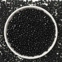 Produktbild: T4U Getrommelte Aquarium Kies Schwarz 450g, Unregelmäßig Geformte Felskiesel Kieselsteine Deko, Selbstgemachte Polierte Steine für Pflanzen Kies für Erde Dekosteine für Vasen, 4–6 mm Aquarienkies DIY