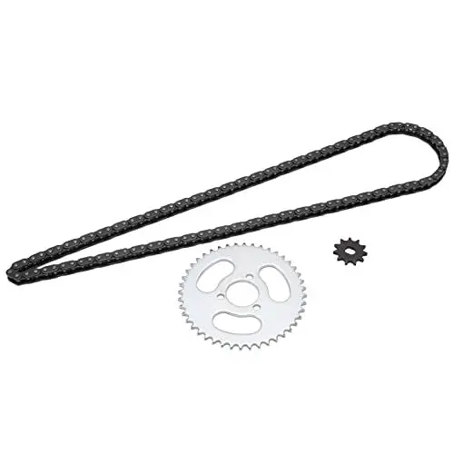 Produktbild: T8F-Kettenrad Vorne und Hinten, Kettenrad Vorne und Hinten, T8F-Schaltkettensatz für Modifizierte Karts, ATVs und Mini-Motorräder