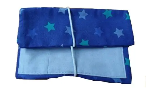 Produktbild: Tabakbeutel Tabaktasche Dreherbeutel J Zigarettenetui Beutel Tabak Frauen blau handmade Sterne dunkelblau Mann