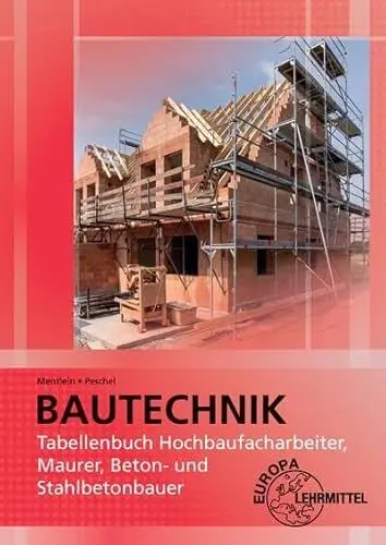 Produktbild: Tabellenbuch Hochbaufacharbeiter, Maurer, Beton- und Stahlbetonbauer
