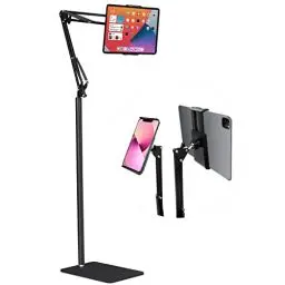 Produktbild: Tablet Bodenständer, Tablet Ständer verstellbar, ipad ständer, Flexible Arme zum Stehen, Tablet Halterung Bett, 360 Grad drehbar,Halter für 4,5–12,9