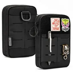 Produktbild: TACTICAL GEEK Block E2.0 EDC Pouch Kompakte Gürteltasche, Mehrzweck Molle EDC Tasche Gadget Organizer, Mehrzweck Molle Werkzeug Pouch für Multitools, Nylon Alltag Werkzeug Organizer Tasche, Schwarz