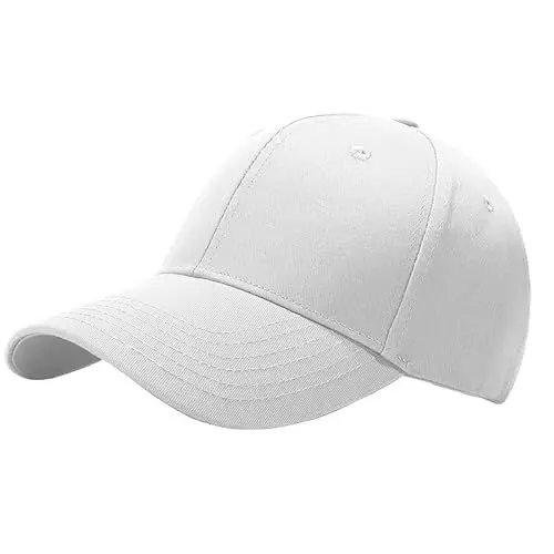 Produktbild: Taeku Baseball Cap, Herren Damen Basecap Schnell Einfarbig Baseballmütze 100% Baumwolle Baseballkappe Outdoor Sonnenhut (Weiß)