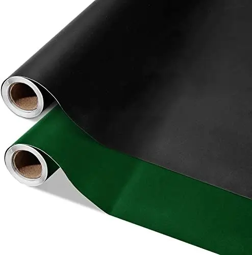 Produktbild: Tafelfolie selbstklebend | Testnote 1,7 | einfach anbringbar | bewährt für Zuhause und im Büro zum Schreiben, Zeichnen & Basteln | als Klebefolie, Möbel- und Wandfolie (schwarz, Rolle 43x300 cm)