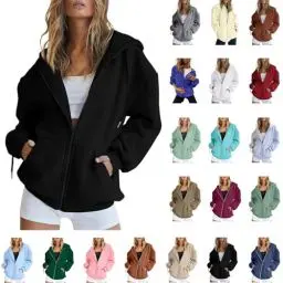Produktbild: Tages Angebote Sale Damen Hoodies Lounge Wear Leichter Kapuzenpullover Damen Weste Damen Mit Kapuze Und Fell Cropped Sweatshirt Damen Sweatjacke Mädchen 122 Oversize Jacke Damen Frühling My Orders