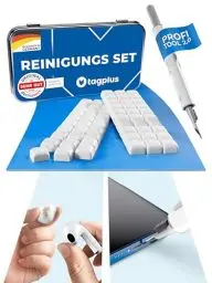 Produktbild: tagplus® Reinigungsknete Handy & Kopfhörer inkl. Profi Reinigungs-Tool, Handy Reinigungsset für Airpods, Gadgets für Männer, ipad Zubehör, iPhone Zubehör, Gadgets praktisch, Technik Gadgets