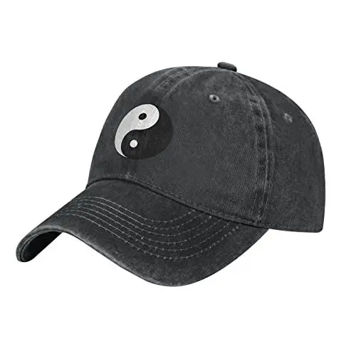 Produktbild: Tai Chi Yin Yang Cap, verstellbare, Gewaschene Casquette-Denim-Kappe für Outdoor-Baseballmütze