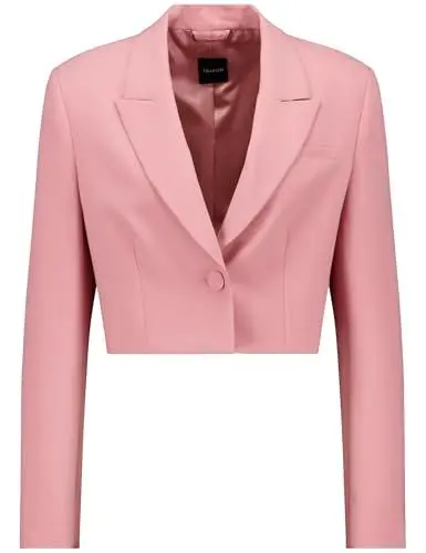Produktbild: Taifun Damen Kurzblazer aus Stretch-Qualität Langarm, mit Schlitz unifarben Soft Blush 40