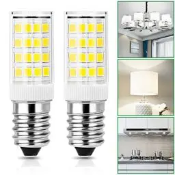 Produktbild: Tailcas E14 LED Lampe 4W, E14 Kühlschranklampe Ersatz für 40W Glühlampe, Kaltweiß 6000K, Kühlschrankbirne für Dunstabzugshaube Nähmaschine Wohnzimmer, AC 220-240V, 400LM, Nicht Dimmbar, 2er Pack