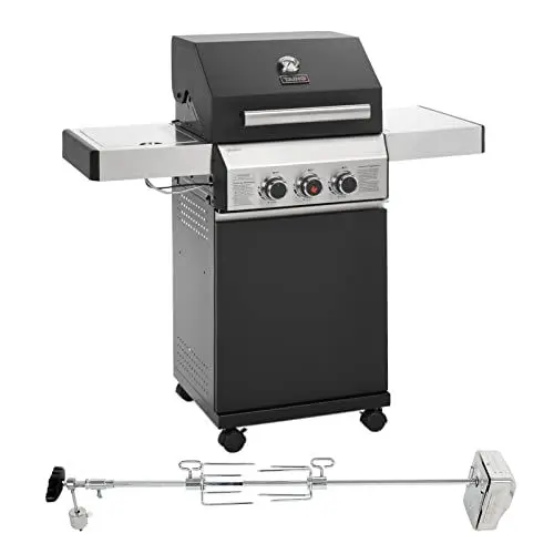 Produktbild: TAINO BLACK Gasgrill (BLACK 2+1 + Drehspieß)