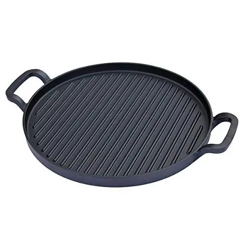 Produktbild: TAINO Grillpfanne 31cm Gusseisen für TAINO PLATINUM/BLACK/YAMARA Zubehör Grillplatte Gusspfanne universal