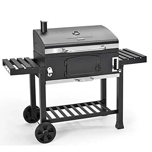 Produktbild: TAINO HERO XXL Smoker Holzkohle-Grill BBQ Grillwagen Standgrill