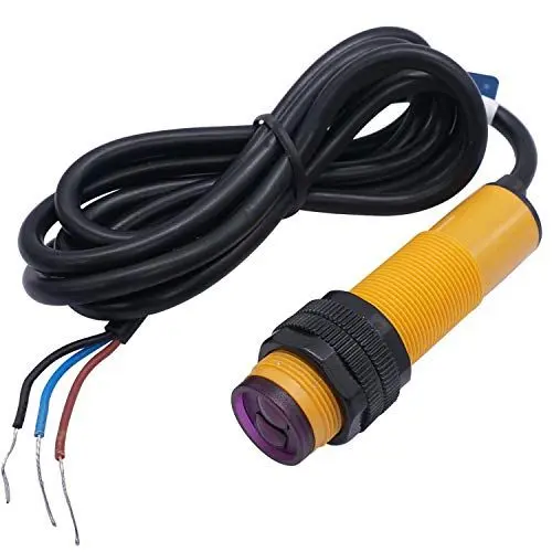 Produktbild: Taiss / M18 Reflexions Lichtschranke E3F-DS30C4 Näherungsschalter (NPN NO) 30cm Induktiver Abstand 6-36V DC Infrarotstrahl Reflexions Lichtschranke Sensor 3 Draht E3F-DS30C4