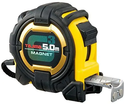 Produktbild: Tajima Maßband, Bandmaß G-Lock (extrabreites Stahl-Band, NylonCoat Beschichtung magnetischer Endhaken gut lesbare Skalierung ABS-Gehäuse Länge: 5 m Breite: 27 mm), G3M750MWD