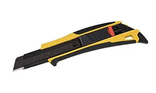 Produktbild: Tajima Cuttermesser (Cutter, Teppichmesser), 18mm Klinge, automatischer Rückzug – vielfältige Anwendung – DFC579SY