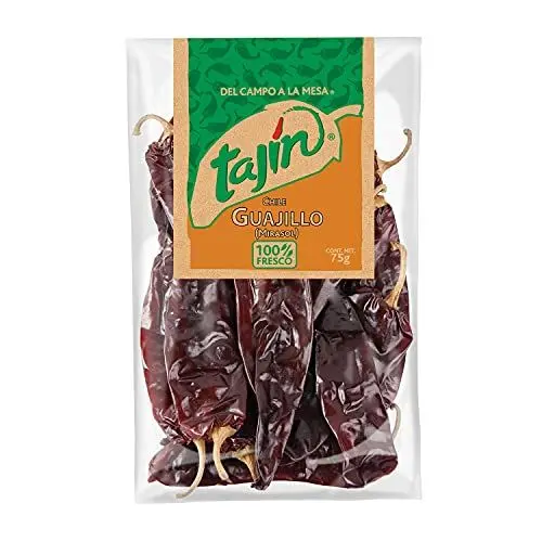 Produktbild: TAJIN Chili Guajillo – Getrocknete Ganze Guajillo-Chilischoten | Authentisches Mexikanisches Gewürz für Saucen und Marinaden – Würzig, Rauchig und Scharf, Perfekt für Gewürzmischungen und Tacos