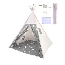 Produktbild: Takezuaa Tipi Zelt für Kinder,Sternen klassisches indisches Spielzelt für Kinder Tippi Kinderzelt für drinnen/Outdoor,Tipi Zelt Kinderzimmer,Waschbar Kinderzelt,Spielzelt für Mädchen & Jungen
