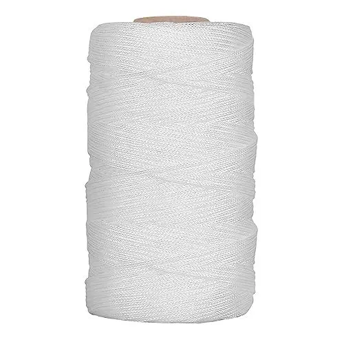 Produktbild: TakFree 40 Meter Raffrolloschnur 2 mm Nylon-Rolloschnur weiß, zum Aufhängen von Bildern geflochten Basteln Vorhang Schattenschnur für Fenster Handwerk