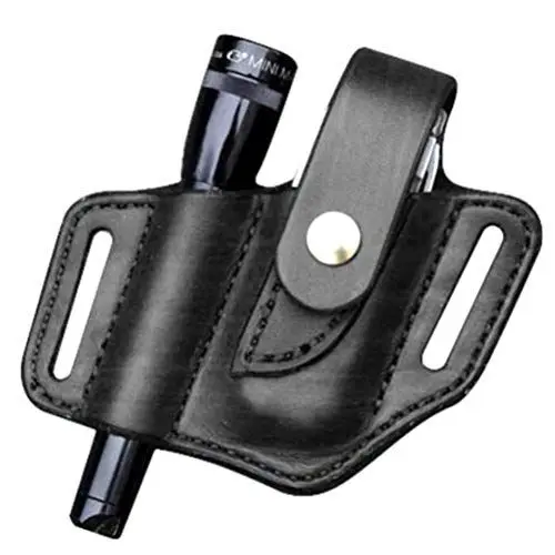 Produktbild: Taktische Multitool Halter, PU Leder EDC Werkzeug Aufbewahrungstasche EDC Tasche Organizer Gürtel Tasche praktische Holster taktische Stift Taschenlampe (Taschenlampe nicht