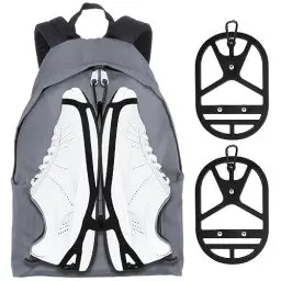 Produktbild: takyu Schuhhalter für Rucksack, 2 Stück Silikon Schuhbeutel Atmungsaktiver Schuhclip für Rucksack für Sport- und Wanderschuhe beim Reisen Klettern Training