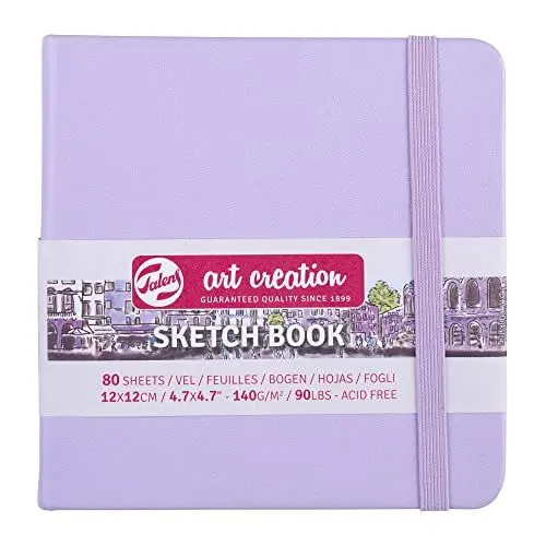 Produktbild: Talens Art Creation Skizzenbuch 80 Blatt, 12 x 12 cm, pastellviolett