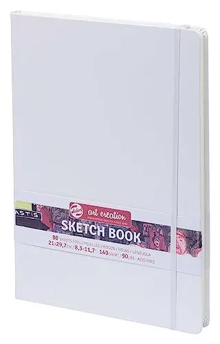 Produktbild: Talens Sketch Book Skizzenbuch DIN A4, 21x29.7cm, 140g/m², 80 Blatt, Weiß