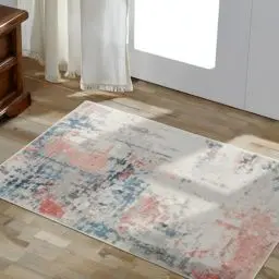 Produktbild: TALETA Fussmatte Innen, Kleiner Teppich Modern waschbare Fussmatte innen bunt, rutschfest für Ecke, Küche, Vor dem Bett - bunt, 50 x 80 cm