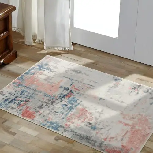 Produktbild: TALETA Fussmatte Innen, Kleiner Teppich Modern waschbare Fussmatte innen bunt, rutschfest für Ecke, Küche, Vor dem Bett - bunt, 50 x 80 cm
