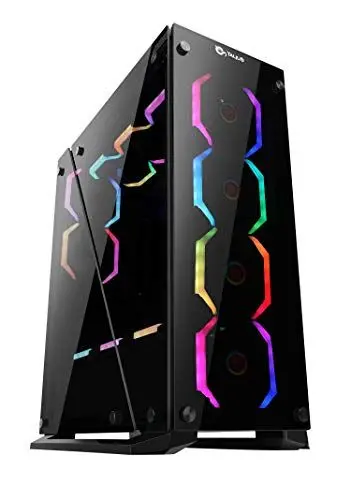 Produktbild: Talius Gehäuse ATX Gaming Cygnus Hartglas 4fan USB 3.0