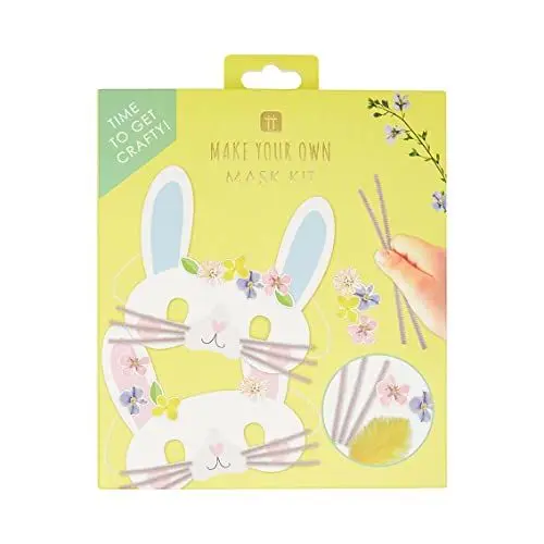 Produktbild: Talking Tables Bastelkit zur Herstellung von Ostermasken für Kinder-6er-Pack | Kinder Kunstbedarf, lustige Aktivitäten, Dekorieren für eine Eiersuche, Parade, kreatives Geschenk