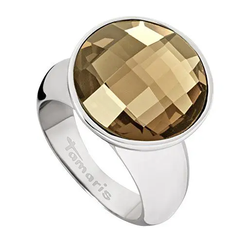 Produktbild: Tamaris Damen-Ring Jane Edelstahl Glas braun Gr. 54 (17.2) - A03510073