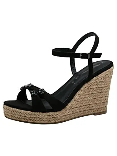 Produktbild: Tamaris Damen 1-1-28025-30 Keilsandale, Black, 38 EU