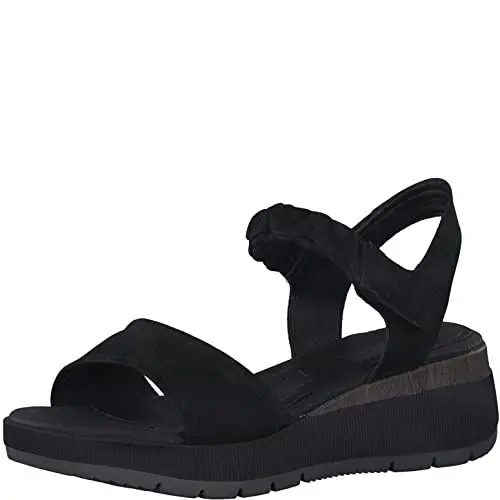Produktbild: Tamaris Damen 1-1-28202-28 Sandale mit Absatz, Black, 39 EU