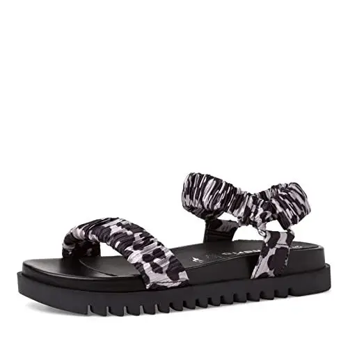 Produktbild: Tamaris Damen 1-1-28216-28 Flache Sandale, Black Leo, 40 EU