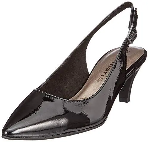 Produktbild: Tamaris Damen 1-1-29601-22 Slingback Pumps, Schwarz (Black PATENT 18)